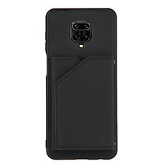 Coque Luxe Cuir Housse Etui Y01B pour Xiaomi Redmi Note 9 Pro Max Noir