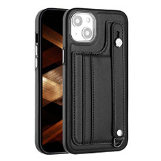 Coque Luxe Cuir Housse Etui Y02B pour Apple iPhone 14 Noir