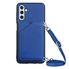 Coque Luxe Cuir Housse Etui Y02B pour Samsung Galaxy A13 5G Bleu