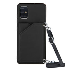 Coque Luxe Cuir Housse Etui Y02B pour Samsung Galaxy A51 5G Noir