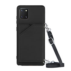 Coque Luxe Cuir Housse Etui Y02B pour Samsung Galaxy Note 10 Lite Noir