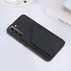 Coque Luxe Cuir Housse Etui Y02B pour Samsung Galaxy S21 Plus 5G Noir