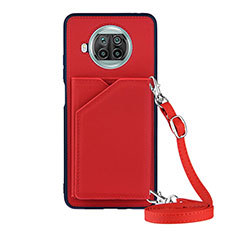 Coque Luxe Cuir Housse Etui Y02B pour Xiaomi Mi 10i 5G Rouge