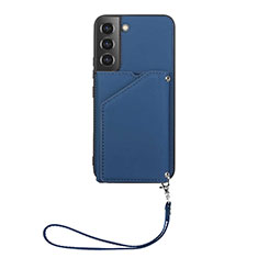 Coque Luxe Cuir Housse Etui Y03B pour Samsung Galaxy S23 5G Bleu