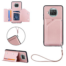 Coque Luxe Cuir Housse Etui Y03B pour Xiaomi Mi 10T Lite 5G Or Rose