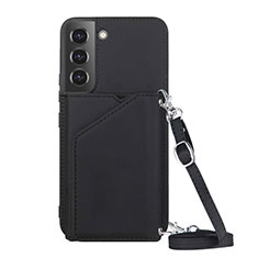 Coque Luxe Cuir Housse Etui Y04B pour Samsung Galaxy S21 Plus 5G Noir