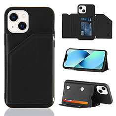 Coque Luxe Cuir Housse Etui Y05B pour Apple iPhone 15 Plus Noir