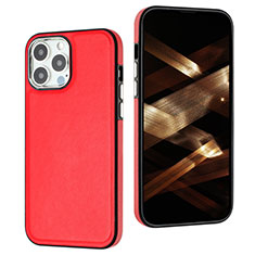 Coque Luxe Cuir Housse Etui Y07B pour Apple iPhone 13 Pro Max Rouge