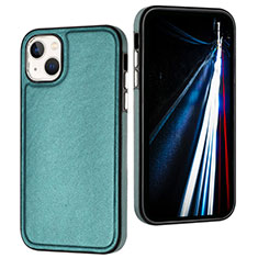 Coque Luxe Cuir Housse Etui Y07B pour Apple iPhone 13 Vert