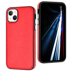 Coque Luxe Cuir Housse Etui Y07B pour Apple iPhone 14 Plus Rouge