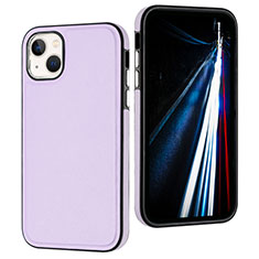 Coque Luxe Cuir Housse Etui Y07B pour Apple iPhone 14 Plus Violet Clair