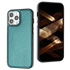 Coque Luxe Cuir Housse Etui Y07B pour Apple iPhone 14 Pro Max Vert