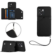 Coque Luxe Cuir Housse Etui YB1 pour Realme V23 5G Noir