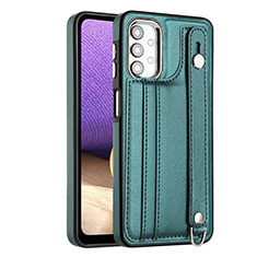 Coque Luxe Cuir Housse Etui YB1 pour Samsung Galaxy A13 4G Vert