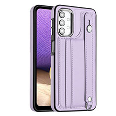 Coque Luxe Cuir Housse Etui YB1 pour Samsung Galaxy A13 4G Violet