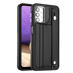 Coque Luxe Cuir Housse Etui YB1 pour Samsung Galaxy A32 5G Noir