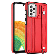 Coque Luxe Cuir Housse Etui YB1 pour Samsung Galaxy A33 5G Rouge