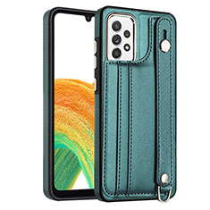 Coque Luxe Cuir Housse Etui YB1 pour Samsung Galaxy A33 5G Vert