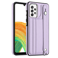 Coque Luxe Cuir Housse Etui YB1 pour Samsung Galaxy A33 5G Violet