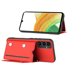 Coque Luxe Cuir Housse Etui YB1 pour Samsung Galaxy A34 5G Rouge