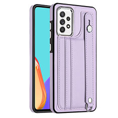 Coque Luxe Cuir Housse Etui YB1 pour Samsung Galaxy A52 4G Violet