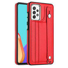 Coque Luxe Cuir Housse Etui YB1 pour Samsung Galaxy A53 5G Rouge