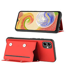 Coque Luxe Cuir Housse Etui YB1 pour Samsung Galaxy M04 Rouge