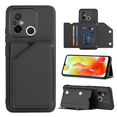 Coque Luxe Cuir Housse Etui YB1 pour Xiaomi Poco C55 Noir