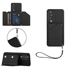 Coque Luxe Cuir Housse Etui YB2 pour Huawei Honor 90 5G Noir