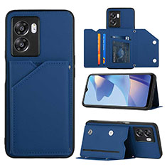 Coque Luxe Cuir Housse Etui YB2 pour OnePlus Nord N300 5G Bleu