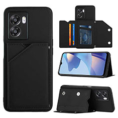 Coque Luxe Cuir Housse Etui YB2 pour Realme Narzo 50 5G Noir