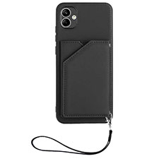 Coque Luxe Cuir Housse Etui YB2 pour Samsung Galaxy A04 4G Noir