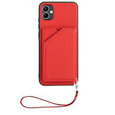 Coque Luxe Cuir Housse Etui YB2 pour Samsung Galaxy A04 4G Rouge