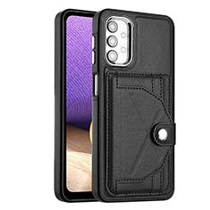 Coque Luxe Cuir Housse Etui YB2 pour Samsung Galaxy A13 4G Noir