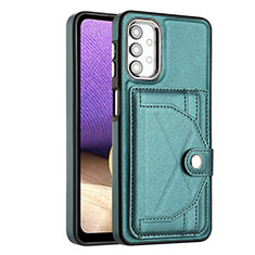 Coque Luxe Cuir Housse Etui YB2 pour Samsung Galaxy A13 4G Vert