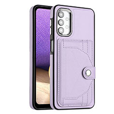 Coque Luxe Cuir Housse Etui YB2 pour Samsung Galaxy A13 4G Violet