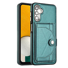 Coque Luxe Cuir Housse Etui YB2 pour Samsung Galaxy A13 5G Vert