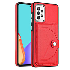 Coque Luxe Cuir Housse Etui YB2 pour Samsung Galaxy A32 4G Rouge