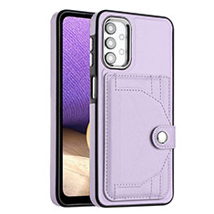 Coque Luxe Cuir Housse Etui YB2 pour Samsung Galaxy A32 5G Violet
