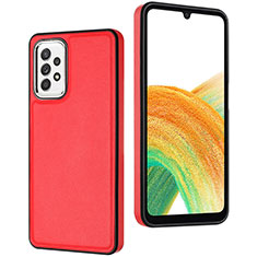 Coque Luxe Cuir Housse Etui YB2 pour Samsung Galaxy A33 5G Rouge
