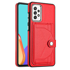 Coque Luxe Cuir Housse Etui YB2 pour Samsung Galaxy A53 5G Rouge