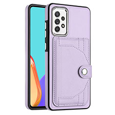 Coque Luxe Cuir Housse Etui YB2 pour Samsung Galaxy A53 5G Violet