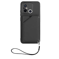 Coque Luxe Cuir Housse Etui YB2 pour Xiaomi Redmi 11A 4G Noir