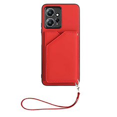 Coque Luxe Cuir Housse Etui YB2 pour Xiaomi Redmi Note 12 4G Rouge