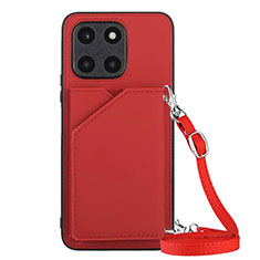 Coque Luxe Cuir Housse Etui YB3 pour Huawei Honor X8b Rouge