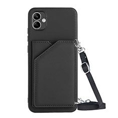 Coque Luxe Cuir Housse Etui YB3 pour Samsung Galaxy A04 4G Noir