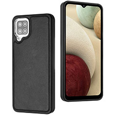 Coque Luxe Cuir Housse Etui YB3 pour Samsung Galaxy A12 5G Noir