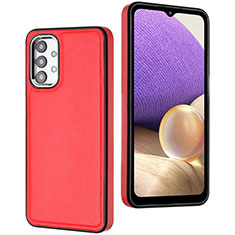 Coque Luxe Cuir Housse Etui YB3 pour Samsung Galaxy A32 5G Rouge