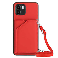 Coque Luxe Cuir Housse Etui YB3 pour Xiaomi Poco C50 Rouge