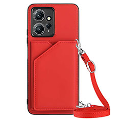 Coque Luxe Cuir Housse Etui YB3 pour Xiaomi Redmi Note 12 4G Rouge